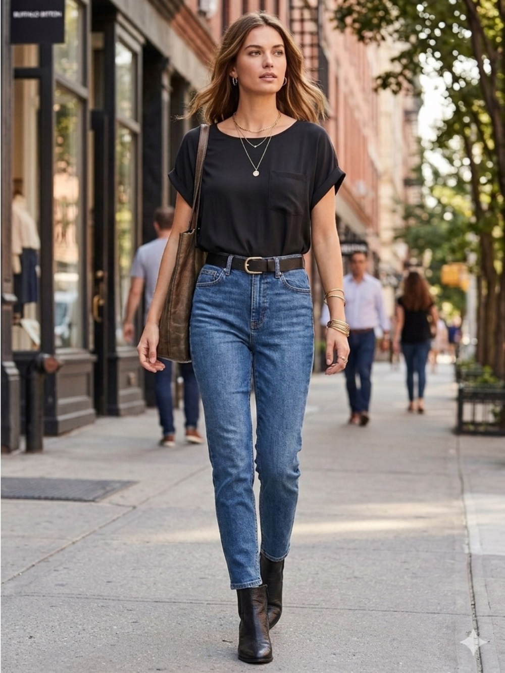 Buffalo David Bitton Black Blouse